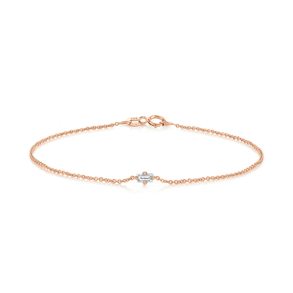 Lizzie Mandler White Diamond Floating Bracelet