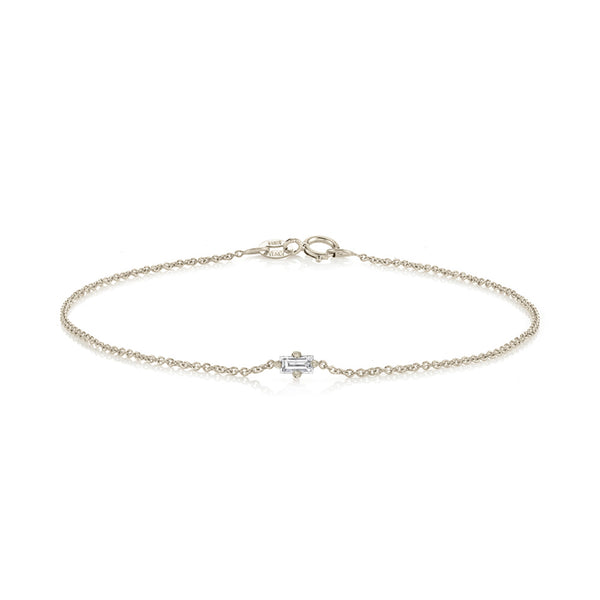 Lizzie Mandler White Diamond Floating Bracelet