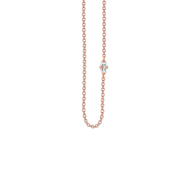 Lizzie Mandler White Diamond Floating Necklace