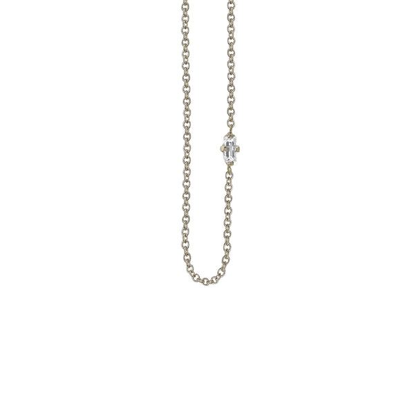 Lizzie Mandler White Diamond Floating Necklace