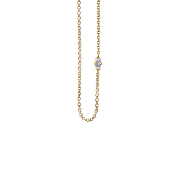 Lizzie Mandler White Diamond Floating Necklace