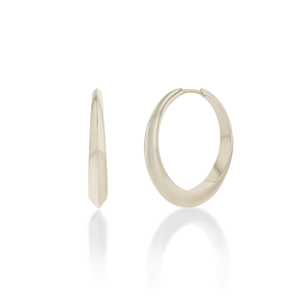 Lizzie Mandler XL Thin Crescent Hoop