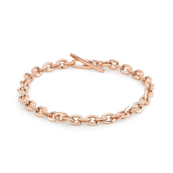 Lizzie Mandler XS Knife Edge Oval Link Bracelet 8"