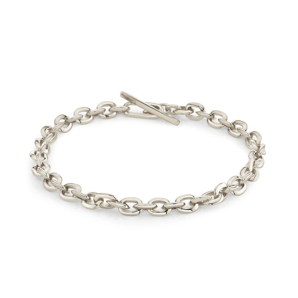 Lizzie Mandler XS Knife Edge Oval Link Bracelet 8"