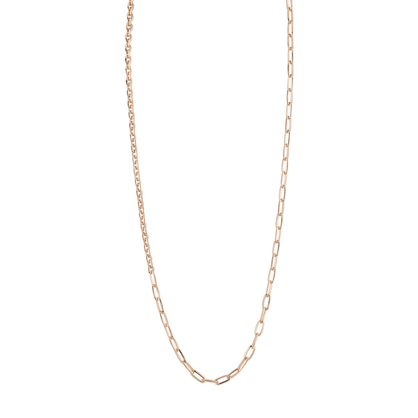 Lizzie Mandler Offset XS And Signature Knife Edge Link Necklace