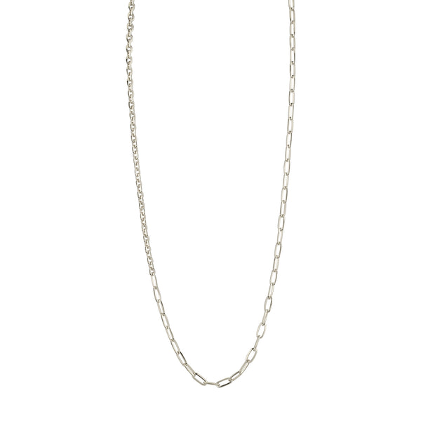 Lizzie Mandler Offset XS And Signature Knife Edge Link Necklace