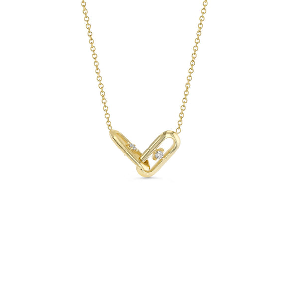 Lizzie Mandler OG Links + Double Sided Diamonds Necklace