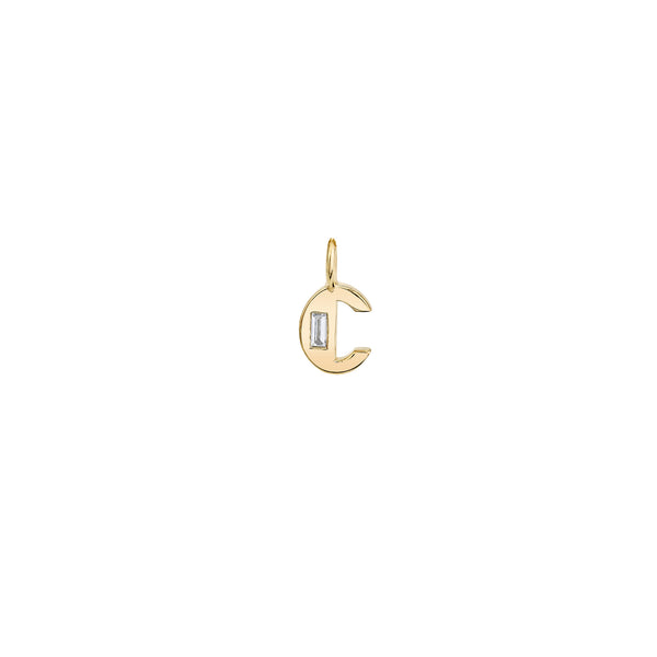 Lizzie Mandler Petite Deco Initial Charm With Diamond