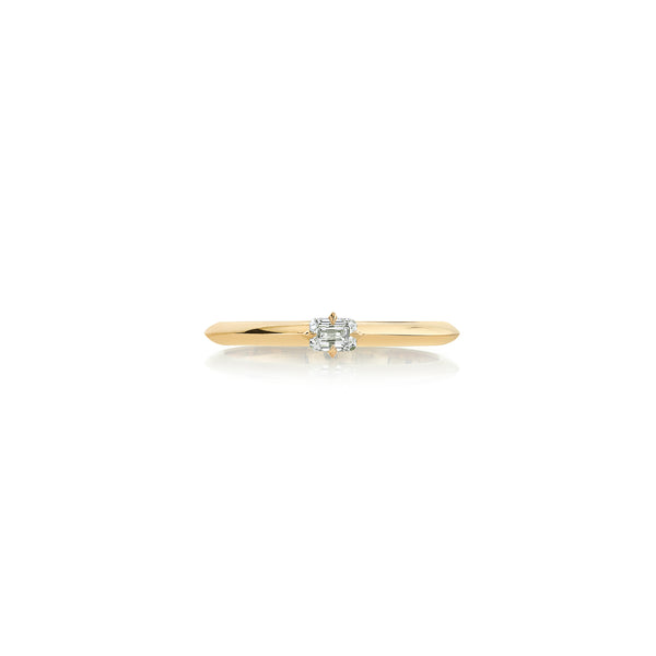 Lizzie Mandler Petite Prong-Set Fancy Diamond Knife Edge Band