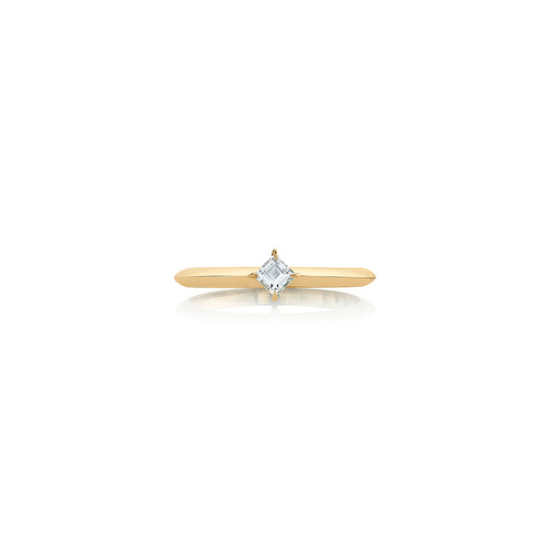 Lizzie Mandler Petite Prong-Set Fancy Diamond Knife Edge Band