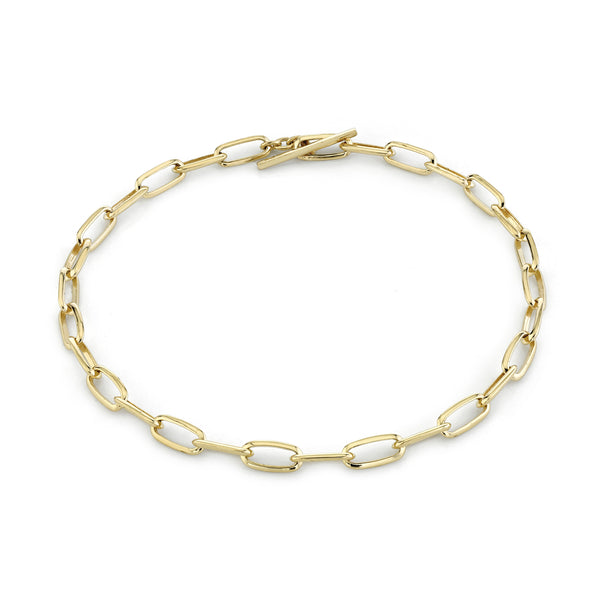 Lizzie Mandler Signature Knife Edge Link Chain Anklet