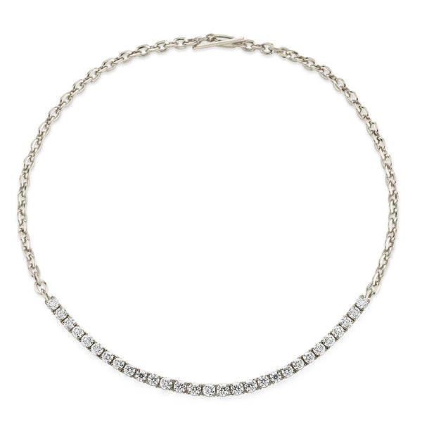 Lizzie Mandler XS Knife Edge And Tennis Link Necklace