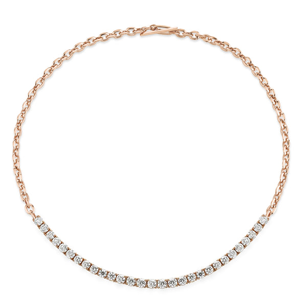 Lizzie Mandler XS Knife Edge And Tennis Link Necklace