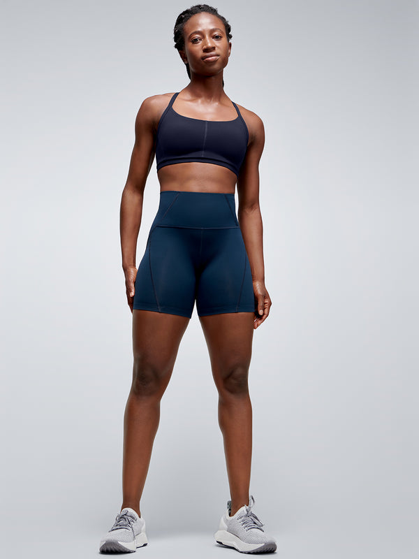 Lndr FATAL ATTRACTION PADDED RECYCLED Sports Bra Deep Navy Deep Navy