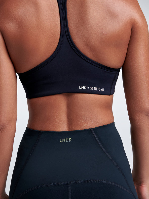 Lndr FATAL ATTRACTION RECYCLED Sports Bra Deep Navy Deep Navy