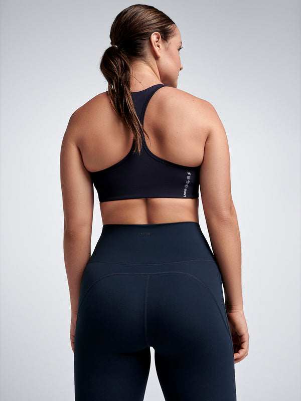 Lndr FEMME FATALE RECYCLED Sports Bra Deep Navy Deep Navy