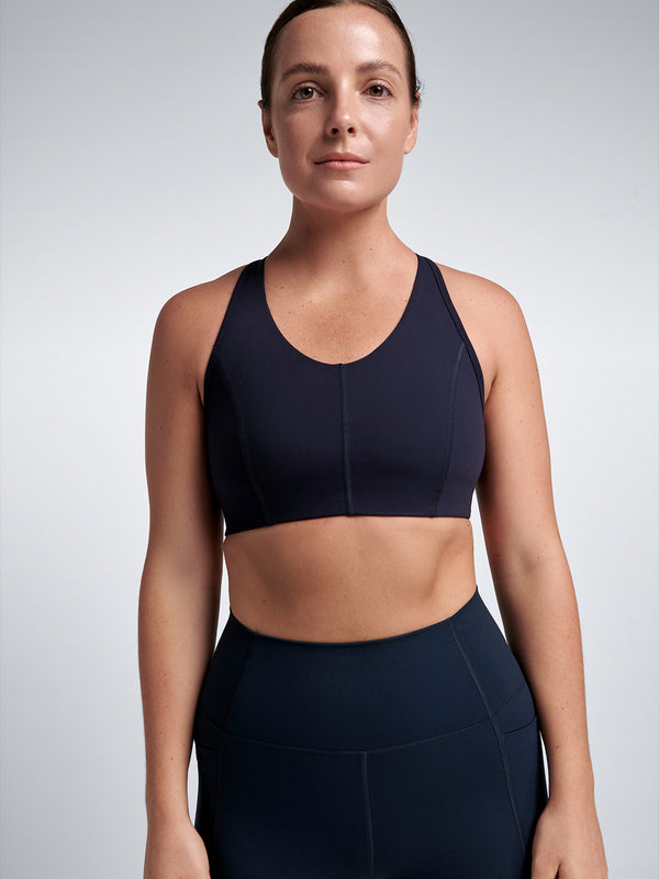lndr FEMME FATALE RECYCLED Sports Bra Deep Navy Deep Navy