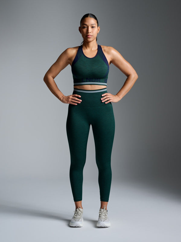 Lndr Aero Dynamic Bra Dark Green Marl