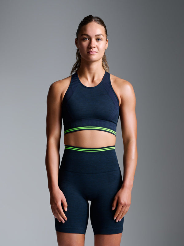 lndr Aero Dynamic Bra Navy Marl