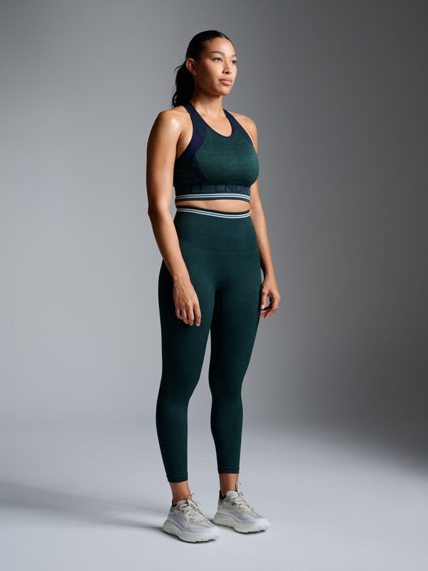lndr Chisel Light 7/8 Legging Dark Green Marl