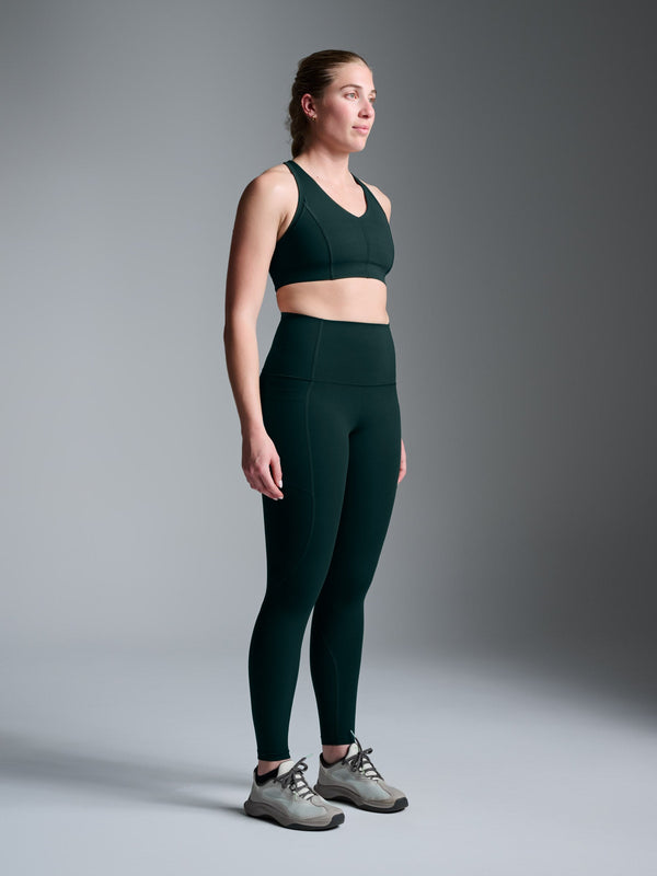 lndr Fatal A 7/8 SHR Legging Dark Green