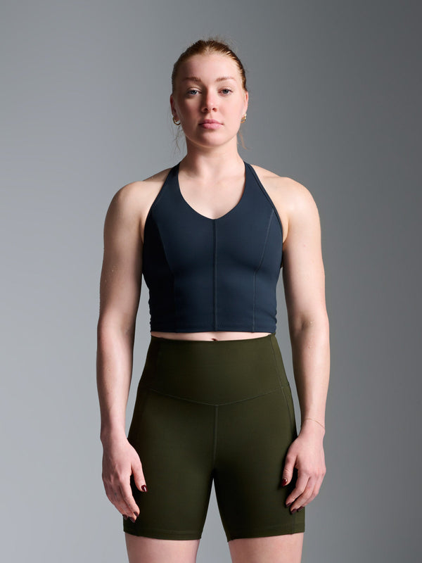 lndr Femme Fatale Longline Bra Marine