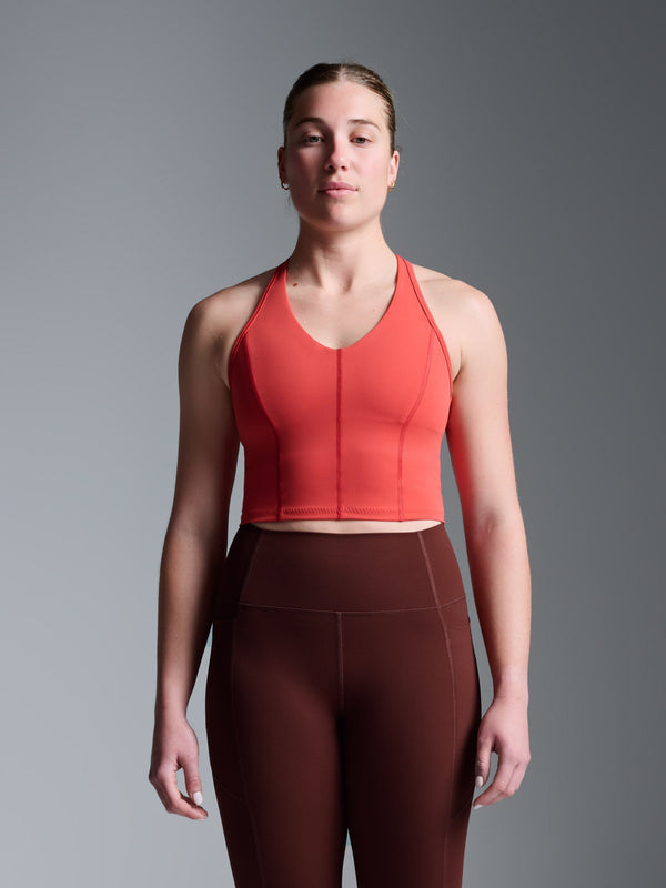 lndr Femme Fatale Longline Bra Retro Red