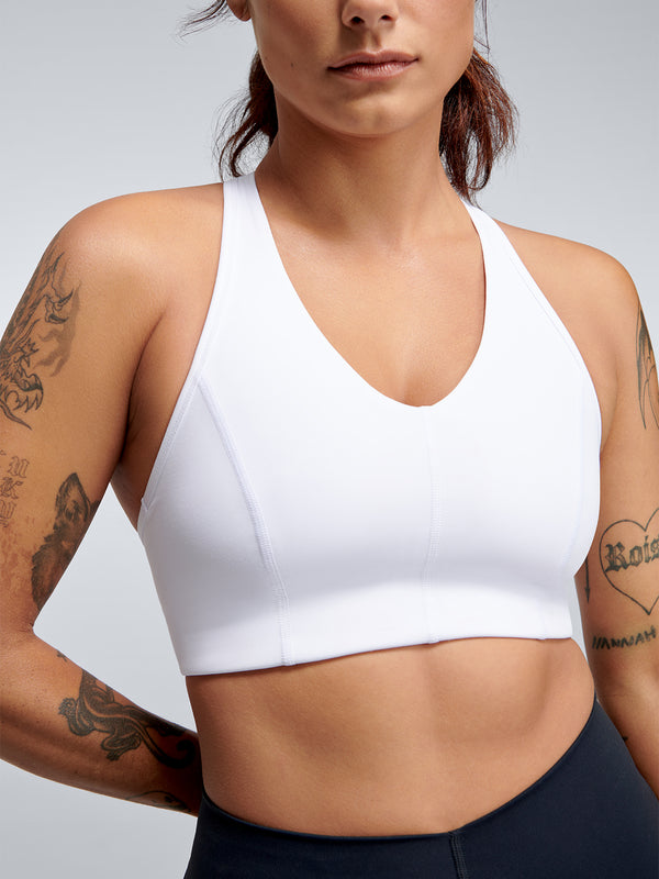 lndr FEMME FATALE RECYCLED Sports Bra White White