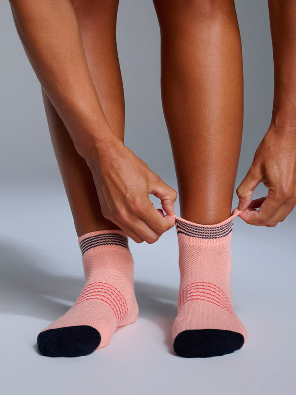 Lndr Grit Sock Electric Peach