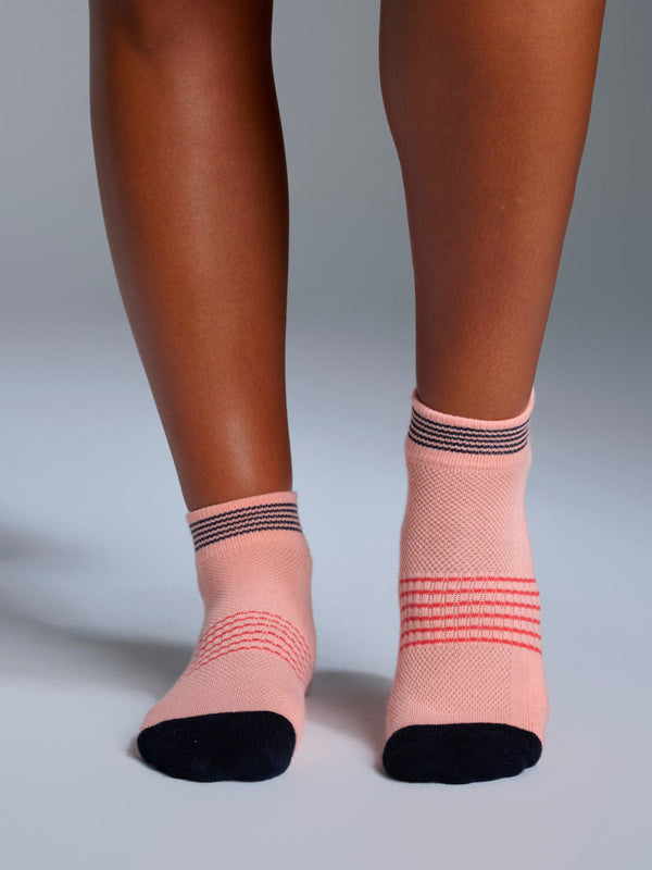 lndr Grit Sock Electric Peach