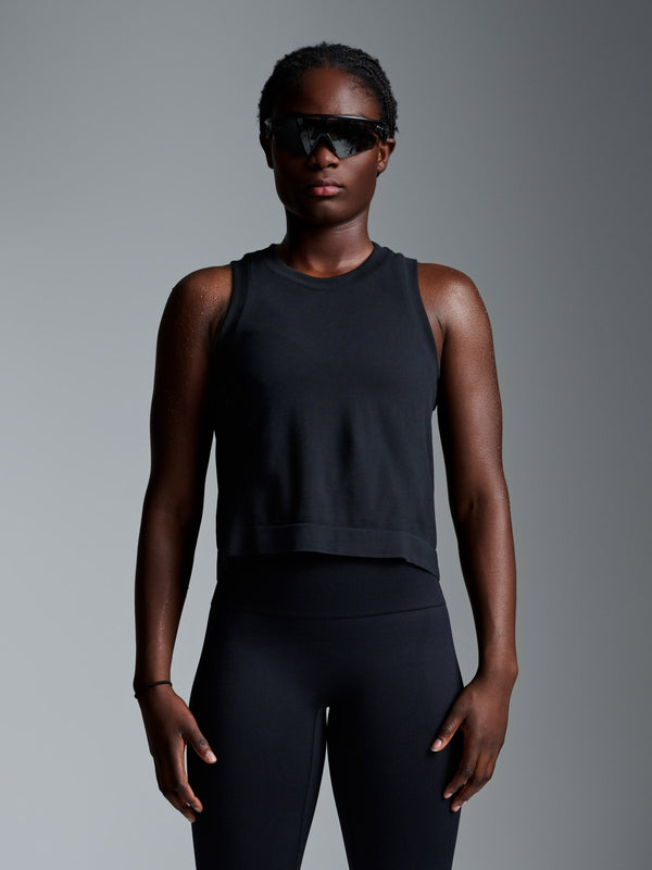 lndr Here Today Crop Tank Black