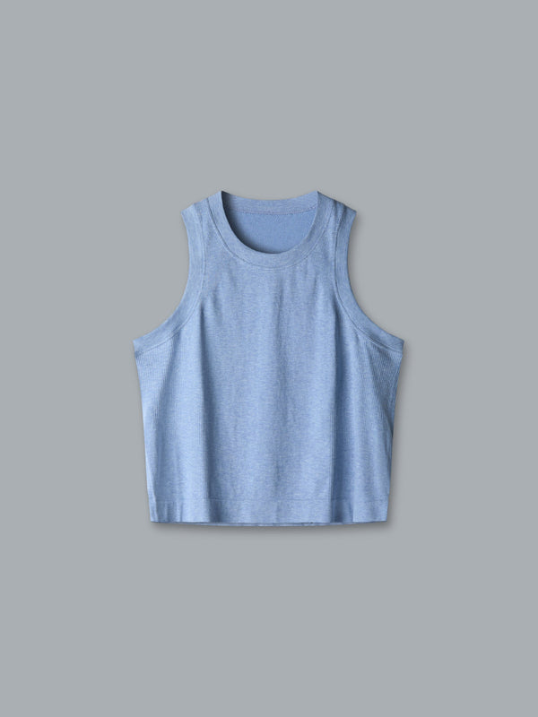 Lndr Here Today Crop Tank Blue Marl