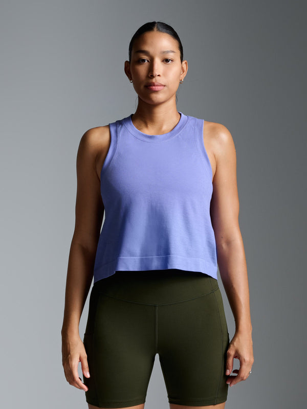 lndr Here Today Crop Tank Blue Violet
