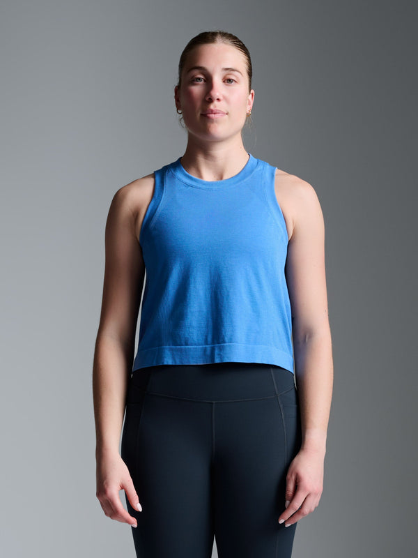 lndr Here Today Crop Tank Blue