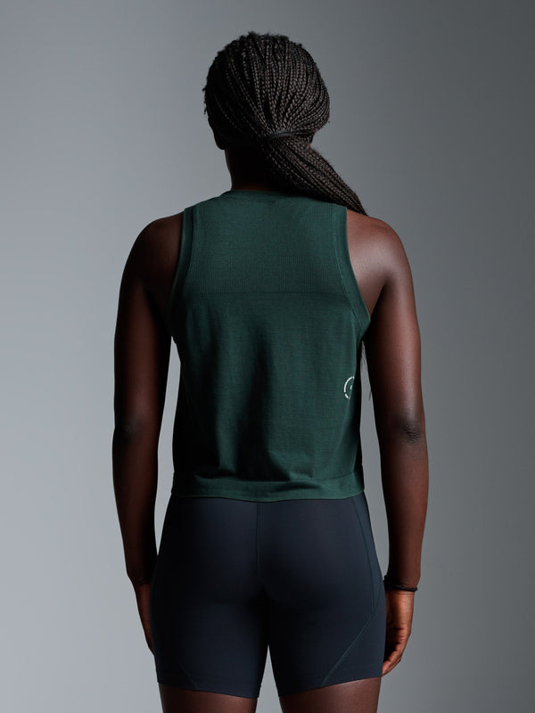 Lndr Here Today Crop Tank Dark Green