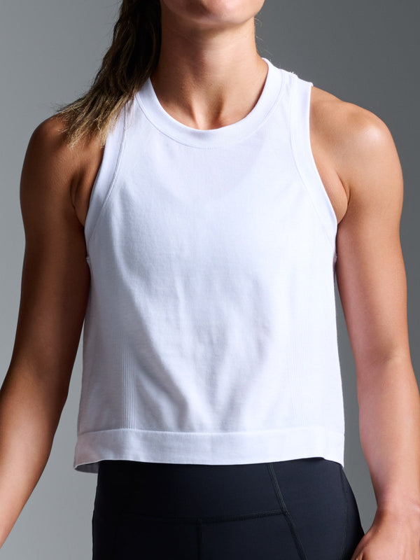 Lndr Here Today Crop Tank White