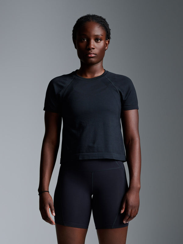 lndr Here Today Crop Tee Black