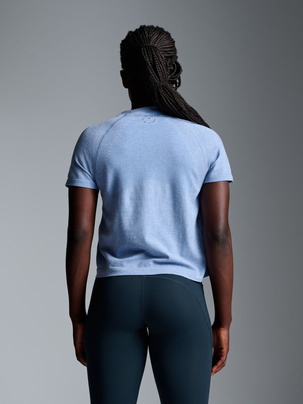 Lndr Here Today Crop Tee Blue Marl