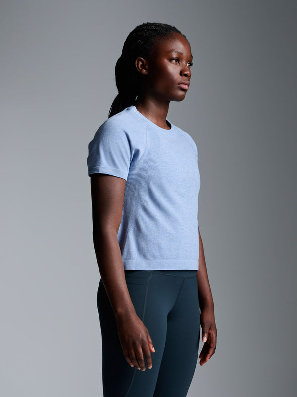 Lndr Here Today Crop Tee Blue Marl