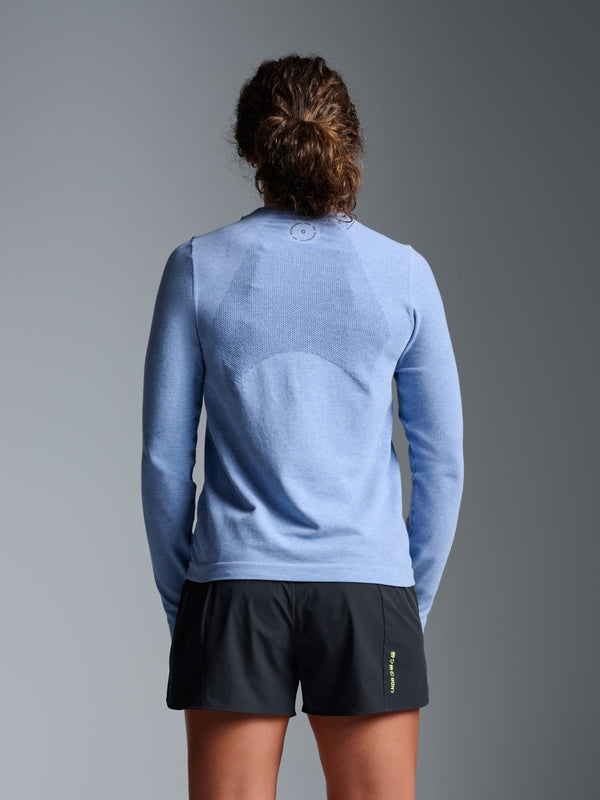 Lndr Here Today LS Blue Marl