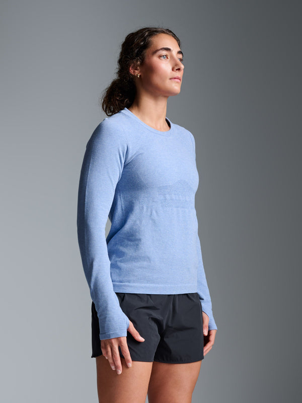 Lndr Here Today LS Blue Marl