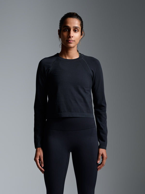 lndr Here Today LS Crop Black