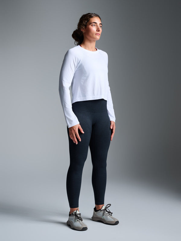 Lndr Here Today LS Crop White