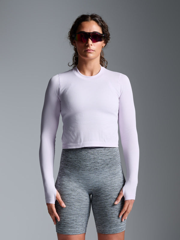 lndr Power Crop LS Lilac