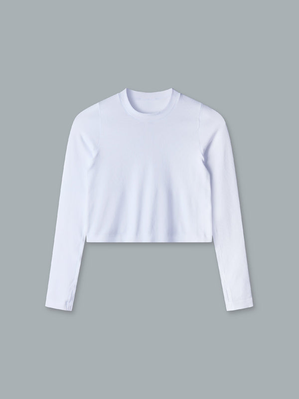 Lndr Power Crop LS White