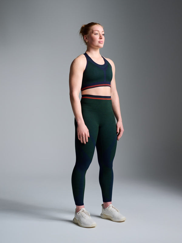 lndr Renegade Legging Dark Green Marl