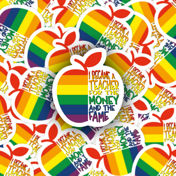 Lnz Custom Design I Became A Teacher For The Money And The Fame