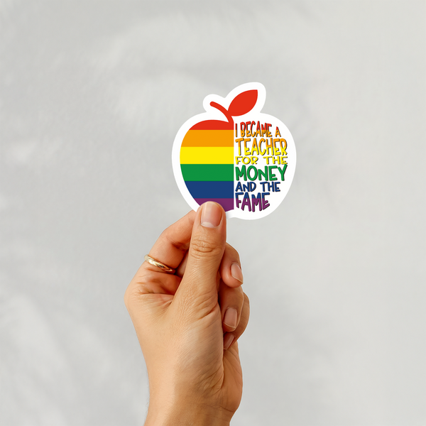 lnz custom design I became a teacher for the money and the fame