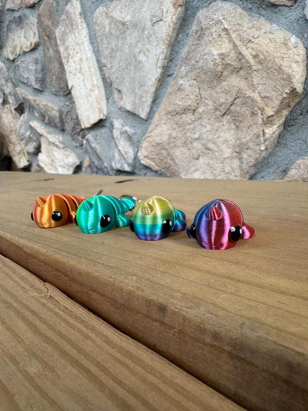 Lnz Custom Design Baby Narwhal Toy & Keychain
