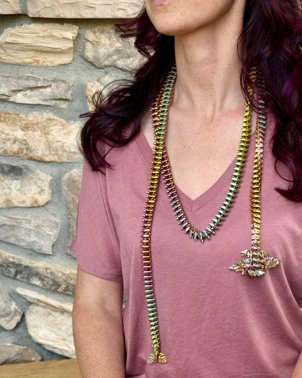 lnz custom design Crystal Dragon Necklace